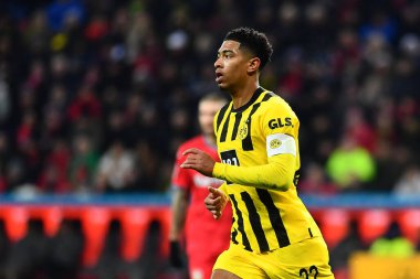 LEVERKUSEN, GERMANY - 29.01.23: Jude Bellingham. The Bundesliga match FC Bayer 04 Leverkusen vs Borussia Dortmund at BayArena