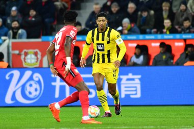 LEVERKUSEN, GERMANY - 29.01.23: Jude Bellingham. The Bundesliga match FC Bayer 04 Leverkusen vs Borussia Dortmund at BayArena