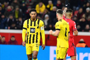LEVERKUSEN, GERMANY - 29.01.23: Jude Bellingham. The Bundesliga match FC Bayer 04 Leverkusen vs Borussia Dortmund at BayArena