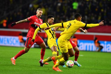LEVERKUSEN, GERMANY - 29.01.23: Jude Bellingham. The Bundesliga match FC Bayer 04 Leverkusen vs Borussia Dortmund at BayArena