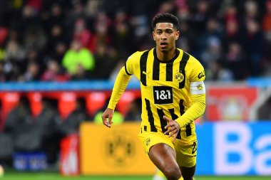 LEVERKUSEN, GERMANY - 29.01.23: Jude Bellingham. The Bundesliga match FC Bayer 04 Leverkusen vs Borussia Dortmund at BayArena