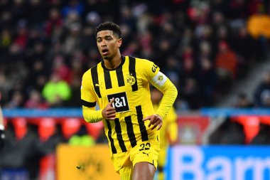 LEVERKUSEN, GERMANY - 29.01.23: Jude Bellingham. The Bundesliga match FC Bayer 04 Leverkusen vs Borussia Dortmund at BayArena