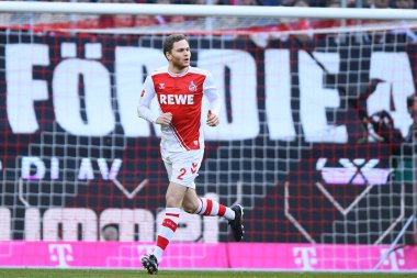 COLOGNE, ALMANY - 04.02.23: Maç 1 'de. Bundesliga 1.FC Koeln RB Leipzig 'e karşı RHEIN ENERGIE STADION