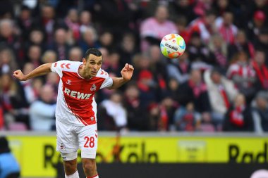 COLOGNE, ALMANY - 04.02.23 Andre Silva. Maç 1 'de. Bundesliga 1.FC Koeln RB Leipzig 'e karşı RHEIN ENERGIE STADION