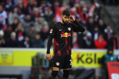 COLOGNE, GERMANY - 04.02.23: Josko Gvardiol. The match of 1. Bundesliga 1.FC Koeln vs RB Leipzig at RHEIN ENERGIE STADION clipart