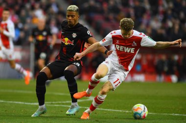 COLOGNE, ALMANY - 04.02.23 Florian Kainz. Maç 1 'de. Bundesliga 1.FC Koeln RB Leipzig 'e karşı RHEIN ENERGIE STADION