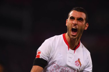 COLOGNE, GERMANY - 12.02.23: Goal Ellyes Skhiri. The match of 1. Bundesliga 1. FC Koeln vs Eintracht Frankfurt at Rhein Energie Stadium