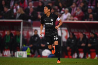 COLOGNE, GERMANY - 12.02.23: Makoto Hasebe. The match of 1. Bundesliga 1. FC Koeln vs Eintracht Frankfurt at Rhein Energie Stadium