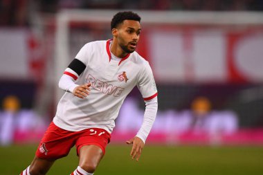 COLOGNE, GERMANY - 12.02.23: Linton Maina. The match of 1. Bundesliga 1. FC Koeln vs Eintracht Frankfurt at Rhein Energie Stadium