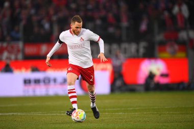 COLOGNE, GERMANY - 12.02.23: Benno Schmitz. The match of 1. Bundesliga 1. FC Koeln vs Eintracht Frankfurt at Rhein Energie Stadium