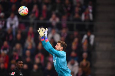 COLOGNE, GERMANY - 12.02.23: Kevin Trapp. The match of 1. Bundesliga 1. FC Koeln vs Eintracht Frankfurt at Rhein Energie Stadium