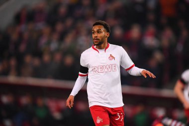 COLOGNE, GERMANY - 12.02.23: Linton Maina. The match of 1. Bundesliga 1. FC Koeln vs Eintracht Frankfurt at Rhein Energie Stadium