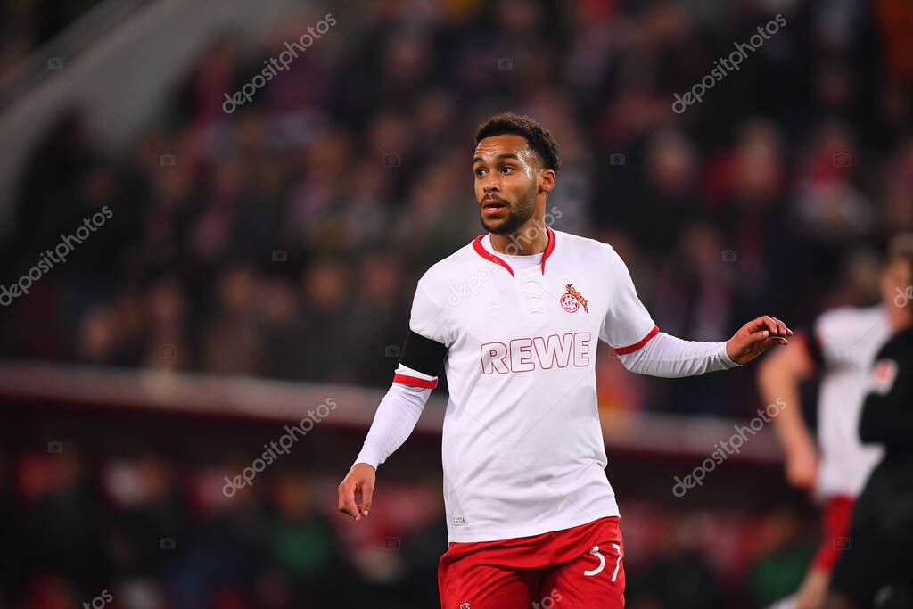 COLOGNE, GERMANY - 12.02.23: Linton Maina. The match of 1. Bundesliga 1. FC Koeln vs Eintracht Frankfurt at Rhein Energie Stadium