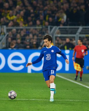 DORTMUND, GERMANY - 15.02.23: Joao Felix during The match of match UEFA Champion League Borussia Dortmund vs FC Chelsea at SIGNAL IDUNA PARK