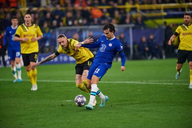 DORTMUND, GERMANY - 15.02.23: Joao Felix during The match of match UEFA Champion League Borussia Dortmund vs FC Chelsea at SIGNAL IDUNA PARK