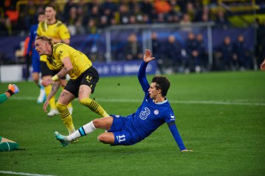 DORTMUND, GERMANY - 15.02.23: Joao Felix during The match of match UEFA Champion League Borussia Dortmund vs FC Chelsea at SIGNAL IDUNA PARK