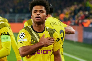 DORTMUND, GERMANY - 15.02.23: Karim Adeyemi. The match of match UEFA Champion League Borussia Dortmund vs FC Chelsea at SIGNAL IDUNA PARK