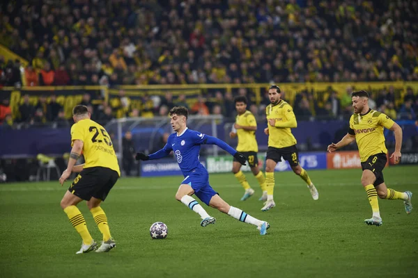 DORTMUND, GERMANY - 15.02.23: The match of match UEFA Champion League Borussia Dortmund vs FC Chelsea at SIGNAL IDUNA PARK