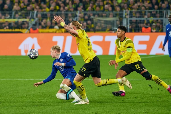 Dortmund Németország Mérkőzés Uefa Bajnokok Ligája Borussia Dortmund Chelsea Signal — Stock Fotó