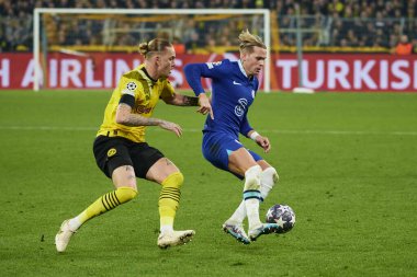 DORTMUND, GERMANY - 15.02.23: Mykhailo Mudryk. The match of match UEFA Champion League Borussia Dortmund vs FC Chelsea at SIGNAL IDUNA PARK