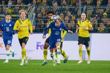 DORTMUND, GERMANY - 15.02.23: Mykhailo Mudryk. The match of match UEFA Champion League Borussia Dortmund vs FC Chelsea at SIGNAL IDUNA PARK