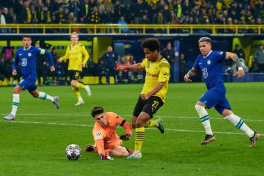 DORTMUND, GERMANY - 15.02.23: Karim Adeyemi. The match of match UEFA Champion League Borussia Dortmund vs FC Chelsea at SIGNAL IDUNA PARK