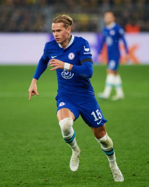 DORTMUND, GERMANY - 15.02.23: Mykhailo Mudryk during The match of match UEFA Champion League Borussia Dortmund vs FC Chelsea at SIGNAL IDUNA PARK