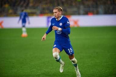 DORTMUND, GERMANY - 15.02.23: Mykhailo Mudryk during The match of match UEFA Champion League Borussia Dortmund vs FC Chelsea at SIGNAL IDUNA PARK