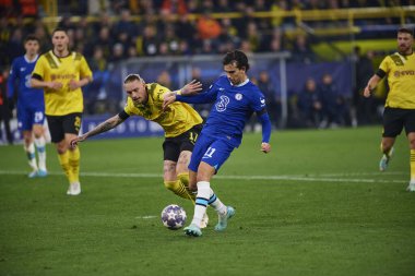 DORTMUND, GERMANY - 15.02.23: Joao Felix during The match of match UEFA Champion League Borussia Dortmund vs FC Chelsea at SIGNAL IDUNA PARK