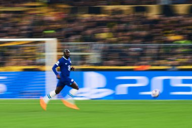 DORTMUND, GERMANY - 15.02.23: The match of match UEFA Champion League Borussia Dortmund vs FC Chelsea at SIGNAL IDUNA PARK
