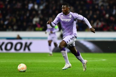 LEVERKUSEN, GERMANY - 16.02.23: The match of match UEFA Europa League Bayer 04 Leverkusen vs AS Monaco FC at Bayarena