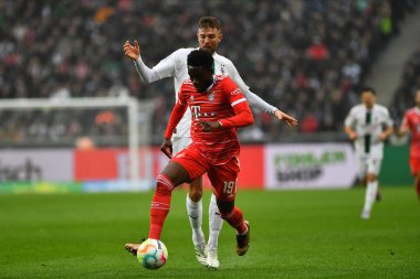 MOENCHENGLADBACH, GERMANY - FEBRUARY 18, 2023: The football match of Bundesliga Borussia Moenchengladbach vs Bayern Muenchen 