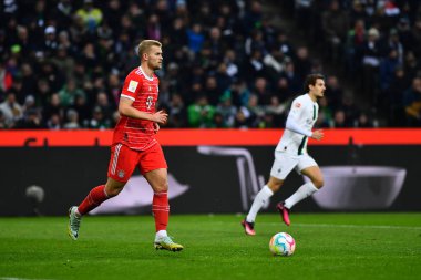 MOENCHENGLADBACH, GERMANY - FEBRUARY 18, 2023: The football match of Bundesliga Borussia Moenchengladbach vs Bayern Muenchen 