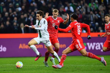 MOENCHENGLADBACH, GERMANY - FEBRUARY 18, 2023: Florian Neuhaus. The football match of Bundesliga Borussia Moenchengladbach vs Bayern Muenchen 
