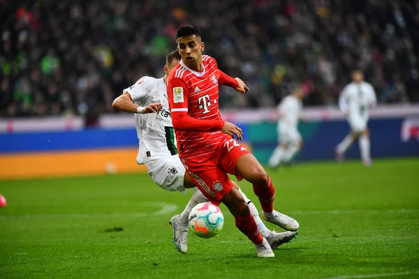 stock image MOENCHENGLADBACH, GERMANY - FEBRUARY 18, 2023: The football match of Bundesliga Borussia Moenchengladbach vs Bayern Muenchen 