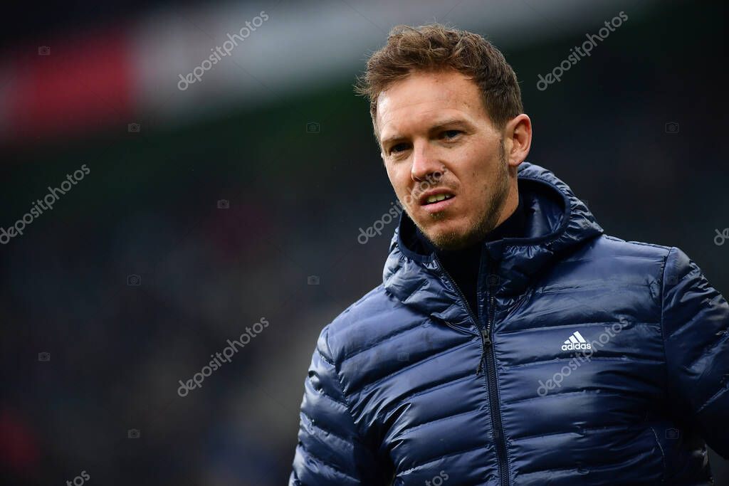 MOENCHENGLADBACH, GERMANY - FEBRUARY 18, 2023: The football match of Bundesliga Borussia Moenchengladbach vs Bayern Muenchen