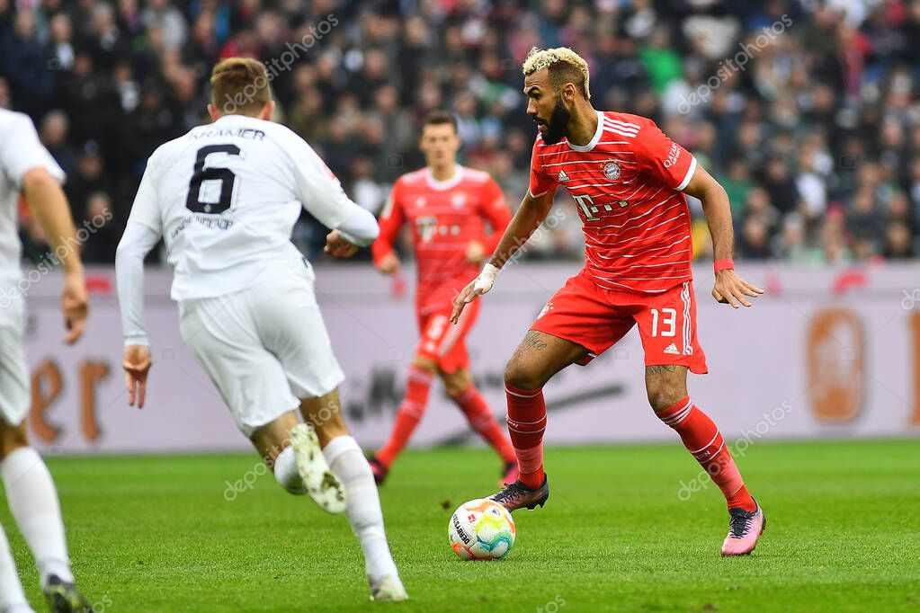 MOENCHENGLADBACH, GERMANY - FEBRUARY 18, 2023: The football match of Bundesliga Borussia Moenchengladbach vs Bayern Muenchen