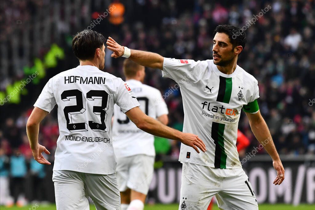 MOENCHENGLADBACH, GERMANY - FEBRUARY 18, 2023: The football match of Bundesliga Borussia Moenchengladbach vs Bayern Muenchen