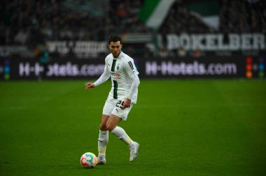 MOENCHENGLADBACH, GERMANY - MARCH 4, 2023: The football match of Bundesliga Borussia Moenchengladbach vs Freiburg