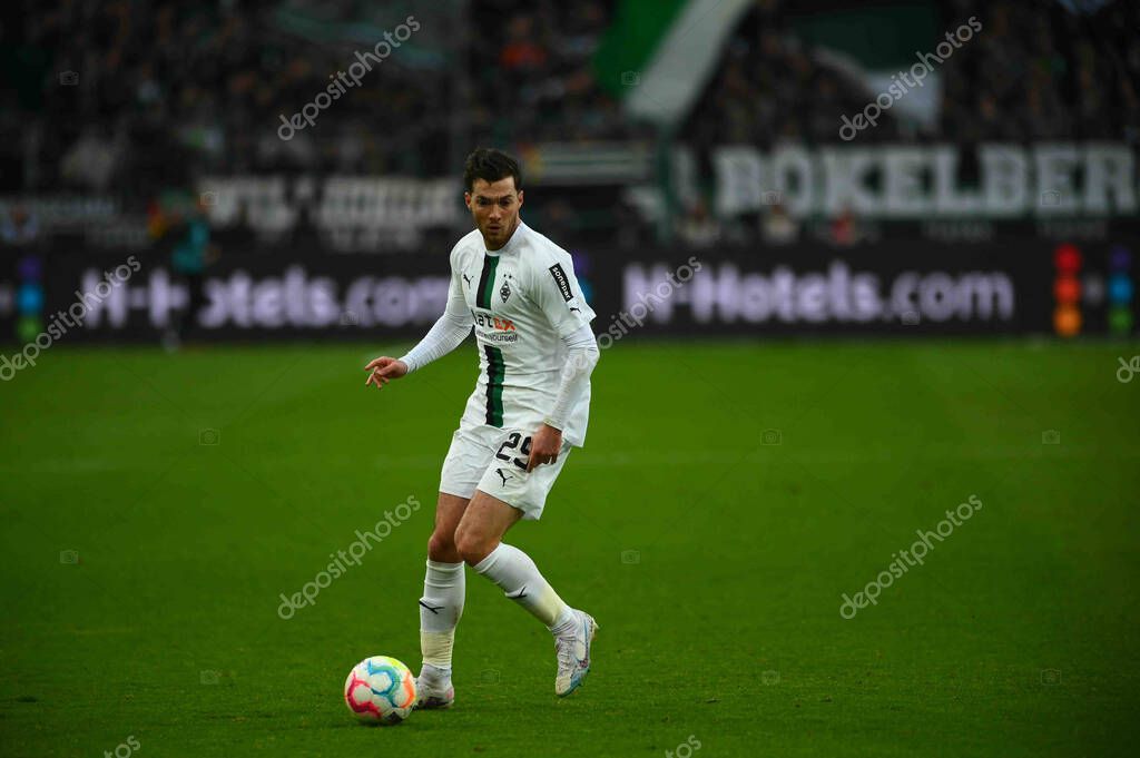 MOENCHENGLADBACH, GERMANY - MARCH 4, 2023: The football match of Bundesliga Borussia Moenchengladbach vs Freiburg