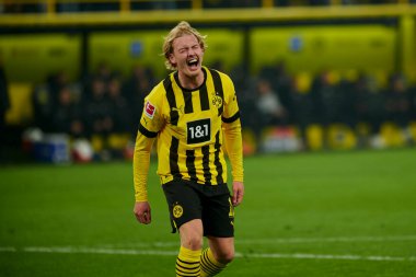 GERMANY, DORTMUND - MARCH 3, 2023: The match of Bundesliga Borussia Dortmund vs RB Leipzig at Signal Iduna Park at Signal Iduna Park