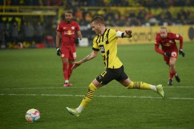 GERMANY, DORTMUND - MARCH 3, 2023: Marco Reus. The match of Bundesliga Borussia Dortmund vs RB Leipzig at Signal Iduna Park at Signal Iduna Park