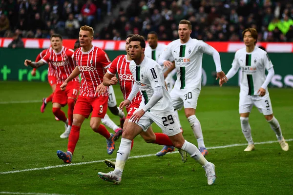 Stock image MOENCHENGLADBACH, GERMANY - MARCH 4, 2023: The football match of Bundesliga Borussia Moenchengladbach vs Freiburg