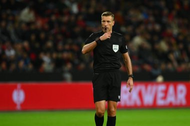 LEVERKUSEN, GERMANY - 09.03.23: Bayarena 'da UEFA Avrupa Ligi Bayer 04 Leverkusen-Ferencvaros Budapeşte maçı