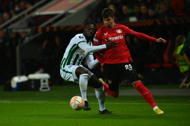 LEVERKUSEN, ALMANY - 09.03.23: Maç UEFA Avrupa Ligi Bayer 04 Leverkusen ile Ferencvaros Budapeşte arasında oynanacak.