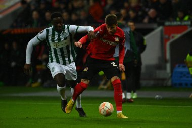 LEVERKUSEN, ALMANY - 09.03.23: Maç UEFA Avrupa Ligi Bayer 04 Leverkusen ile Ferencvaros Budapeşte arasında oynanacak.