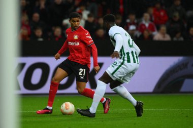 LEVERKUSEN, ALMANY - 09.03.23: Maç UEFA Avrupa Ligi Bayer 04 Leverkusen ile Ferencvaros Budapeşte arasında oynanacak.