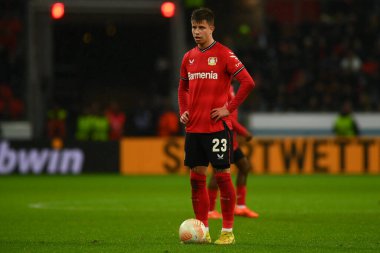 LEVERKUSEN, ALMANY - 09.03.23: Maç UEFA Avrupa Ligi Bayer 04 Leverkusen ile Ferencvaros Budapeşte arasında oynanacak.