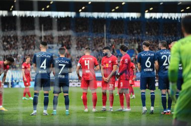 BOCHUM, GERMANY - 18 Mart 2023: VfL Bochum 1848 Vonovia Ruhr Stadyumu 'nda RB Leipzig' e karşı oynanan futbol maçı