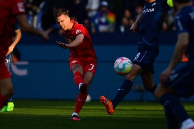 BOCHUM, ALMANY - 18 Mart 2023 Dani Olmo. Bundesliga VfL Bochum 1848-RB Leipzig maçı Vonovia Ruhr Stadyumu 'nda oynanmıştır.